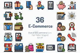 36 E Commerce Icon Set Crella In 2020 Icon Set Ecommerce Icon