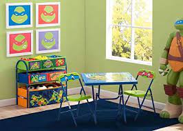 24w x 24d x 16.50h. Ninja Turtles Set Create The Perfect Kids Bedroom With The Teenage Mutant Ninja Turtles Playroom Solution Includ Toy Organization Delta Children Ninja Turtles
