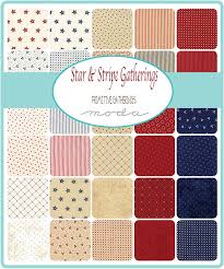 Moda Star Stripe Gatherings Layer Cake By Primitive Gatherings 1260lc Emerald City Fabrics