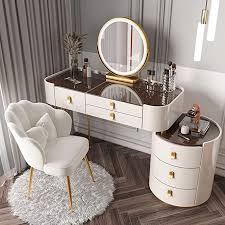 Makeup Vanity Desk With Lighted Mirror