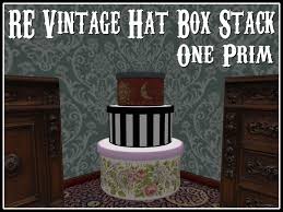 Having this rack installed in the room would create a superb environment. Second Life Marketplace Re Vintage Hat Box Stack Old Time Decoration Decor