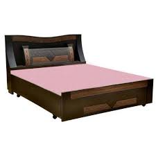 Buy furniture online @ damro india's largest online furniture store for home and office. Maple Wood Black Wooden Double Bed Warranty 1 Year Size 6 5 X 6 Feet Rs 46000 Piece Id 21592509248
