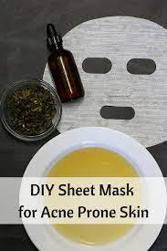Diy Sheet Mask For Acne Prone Skin Everything Pretty Diy Sheet Mask Diy Facial Mask Acne Prone Skin
