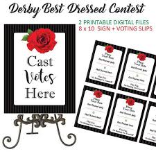 Kentucky Derby Best Dressed Contest Kentucky Derby Game Etsy In 2020 Kentucky Derby Party Kentucky Derby Games Kentucky Derby Party Games