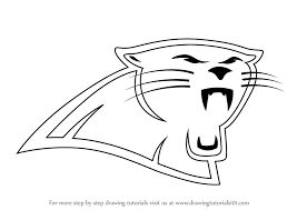 Learn How To Draw Carolina Panthers Logo Nfl Step By Step Drawing Tutorials With Images Carolina Panthers Logo Carolina Panthers Carolina Panthers Logo Nfl