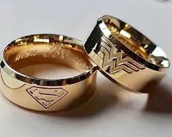 Wonder Woman Superman Wedding Ring Superman Wedding Wedding Rings Rings