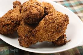 Shake chicken pieces, one at a time, in bag to coat with flour mixture. Oven Fried Chicken Skinnytaste