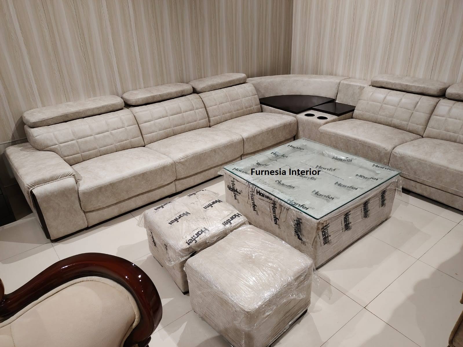 Wooden Corner Sofa set