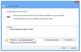 High capability toner cartridges (requiring irregular replacement) and simple paper printing, make possessing a pagepro 1350w a great financial investment for everyday use. Install An Unsigned Driver On Windows 8