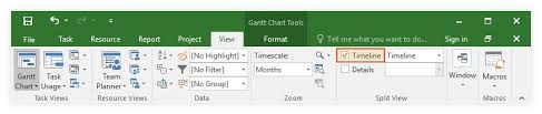 Ms Project Timeline Tutorial Free Template Export To Ppt