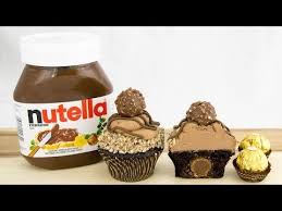 Amazing Ferrero Rocher Nutella Cupcakes Nutella Cupcakes Cookies Cupcakes And Cardio Desserts