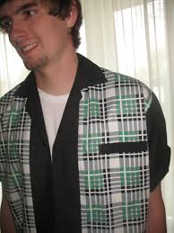 Men's Rockabilly Shirt Jac Vintage Fabric 1950's Style