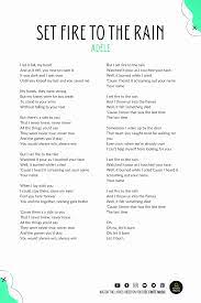 Set fire to the rain lyrics meaning. Set Fire To The Rain Adele Adele Lyrics The Rain Lyrics