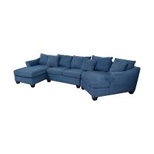 I had to go back to the store to fix everything. 65 Off Hm Richards Furniture H M Richards Foresthill Blue Microfiber Chaise And Corner Seat Sectional Sofas