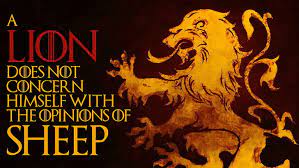 Hd Wallpaper Lion And Sheep Metaphore A Lion Does Not Concern Himself With The Opinions Of Sheep Graphics Wallpaper Flare