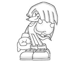 Good and evil characters from the game. Knuckles Coloring Pages Coloring Home