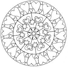 Studies have shown the simple activity of coloring can lower heart rate and restore calm. Art Therapy Coloring Page Hearts Mandala With Hearts 5