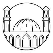 Color in this picture of a mosque and others with our library of online coloring pages. Mosque Coloring Page Ultra Coloring Pages