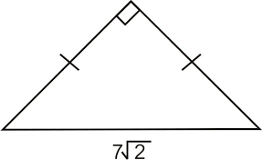 Because of the pythagorean theorem, it is easy to find the hypotenuse of a right triangle if we are given the sides of a right triangle. Lengths Of Sides In Isosceles Right Triangles Ck 12 Foundation