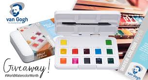 Van Gogh World Watercolor Month Giveaway 2 Van Gogh Watercolor Van Gogh Advertising And Promotion