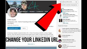 The settings icon will appear next to the url. How To Change Your Url On Linkedin Youtube