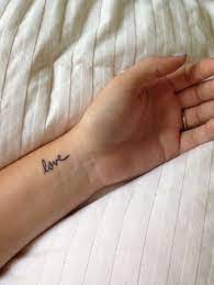 Getting tattoos on the wrist is wished by all but followed by few. Super Tattoo Wrist Bracelet Words Tatoo Ideas Wrist Tattoos Words Love Wrist Tattoo Wrist Tattoos
