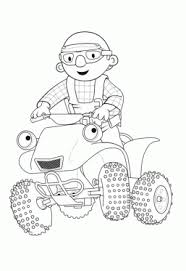 Black Bob The Builder New Bob The Builder And Scrambler Coloring Page Coloring Pages Bob The Builder Coloring Books