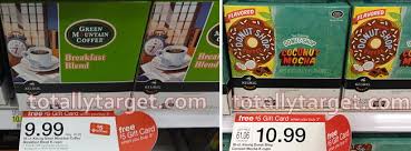 Sweet and rich with dessert flavors in every single cup, this classic coffee is approachable even to those who fear coffee bitters. New 1 1 Green Mountain Or Donut Shop Coffee K Cups Coupons Free 5 Target Gift Card Wyb 3 Totallytarget Com