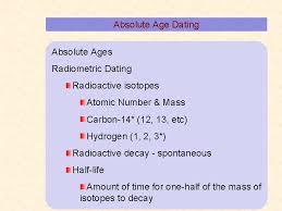 Radiometric dating (often called radioactive dating) is a technique used to date materials such as rocks or carbon, usually based on a comparison between the observed abundance of a naturally occurring radioactive isotope and its decay products, using known decay rates. Geologic Age Dating Relative One Event Older Or