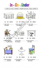 This Worksheet Is Especially For Small Kids Who Are Learning Prepositions And To Write Preposition Worksheets English Lessons For Kids English Grammar For Kids