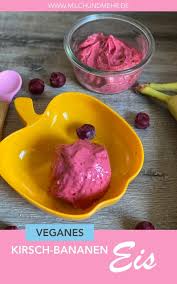 Cremige Kirsch Nicecream In 2020 Kirschen Frisches Obst Und Gemuse Bananen