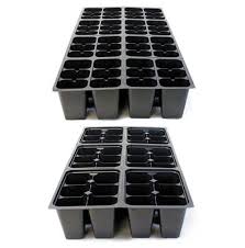 Seed trays 6 cell seedling starter trays, opulent systems garden plants. Traditional Inserts