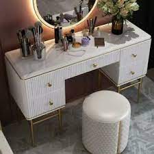 Wohin mit mascara, lippenstift und rouge? Tisch Klassische Konsole Spiegel Kommode Schminktisch Schlafzimmer Hocker Set Ebay