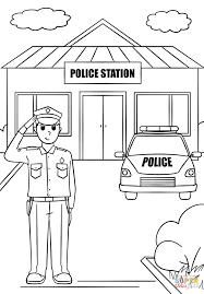 Police Station Super Coloring In 2020 Police Station Coloring Pages Unique Coloring Pages