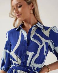 💙 Make a statement this season 💙 Bold print ✔️ Flattering fit ✔️ Instant  confidence ✔️ The Marc Angelo 3/4 Sleeve Printed Dress is your go-to for  effortless style