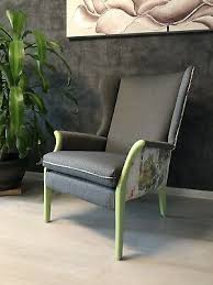 Beautiful Parker Knoll Armchair Fully Refurbished With Coloured Frame Reupholstered In Two Contrasting F Reupholster Furniture Knoll Chairs Armchair Furniture