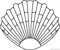 And today, this is the 1st impression. Geometric Scallop Shell Coloring Page Coloringall