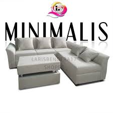 Salah satunya adalah pilihan warna yang terlalu mencolok dan tidak. Sofa Ruang Tamu L Minimalis Plus Meja Full Warna Minang Bonus 5 Bantal Shopee Indonesia