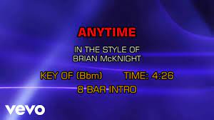 Brian Mcknight Anytime Karaoke Youtube