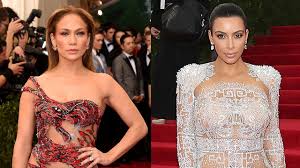 Kim kardashian's met gala 2018 look was one for the books. Jennifer Lopez Vs Kim Kardashian Sheer Dresses At Met Gala 2015 Youtube