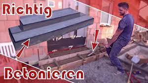Verwenden sie zum betonieren der treppe am besten einen fertigbeton der güteklasse c25/30. Richtig Betonieren Anleitung Beton Mischen Treppe Schalen Podest Youtube