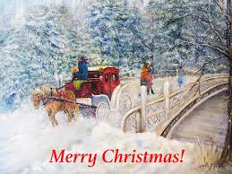Maybe you would like to learn more about one of these? Winter Carriage In Central Park Christmas Card Painting By Loretta Luglio