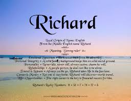 Pin By Adrian Carlo Ong On Richard Names With Meaning Names Meant To Be