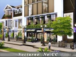 Nocturne House No Cc By Danuta720 For The Sims 4 Maison Sims Maison Sims