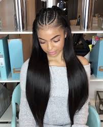 Rabake Hair Brazilian Straight Human Hair 3 Bundles With Closure 8a Brazilian Virgin Hair Str In 2020 Wig Hairstyles Straight Hairstyles Virgin Brazilian Straight Hair