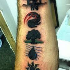 The gathering fans are passionate people so it's not surprising to see many of them get their skin inked with images based on artwork featured on the popular collectible card game. 11 Mtg Tattoos Ideas Mtg Magic The Gathering Tattoos