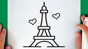 Dibujo de la torre eiffel, champ de mars, calcomanía de pared, arte en parís, punto de referencia, arte lineal, libro para colorear, arquitectura png How To Draw The Eiffel Tower Youtube