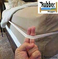 the rubber hugger the bed sheet holder band new approach for keeping your sheets on your mattress no sheet straps sheet clip bed sheets mattress huggers