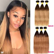 With black ombre hair you may come up with some gorgeous dramatic looks. Ombre Straight Hair Bundles Brazilian Hair Weave Bundles Honey Blonde Remy Ombre Human Hair Extensions 3 4 Bundles Deal Hair Weaves Aliexpress