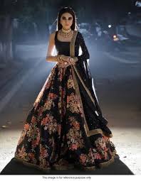 Buy Bollywood Sabyasachi Inspired Black Lehenga Choli In Uk Usa And Canada Sabyasachi floral lehanga with handwork. buy bollywood sabyasachi inspired black lehenga choli in uk usa and canada